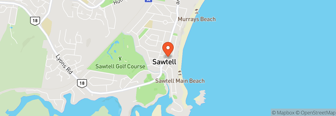 Map of Sawtell Rsl Club