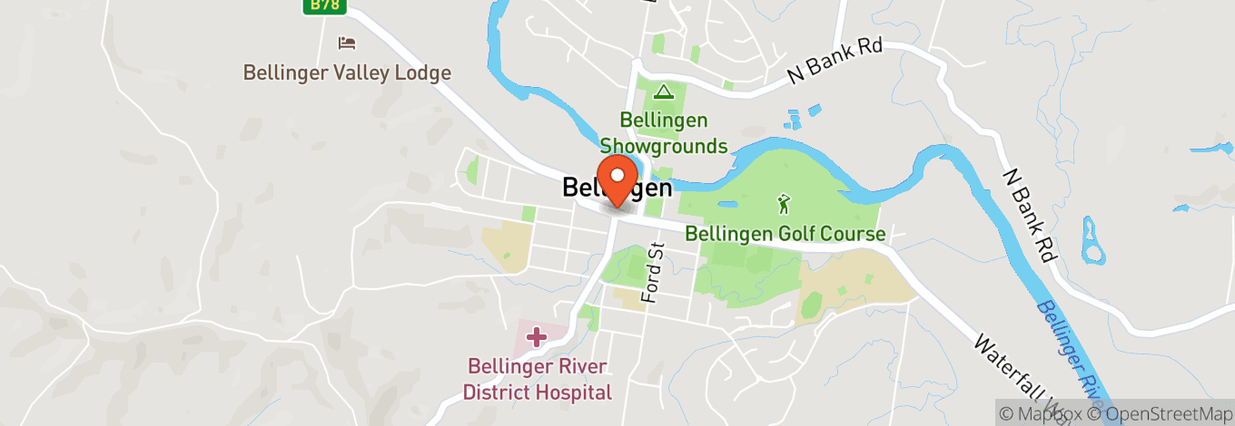 Map of Bellingen Memorial Hall