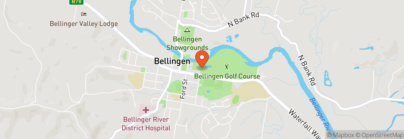 Map of Bellingen Golf Club
