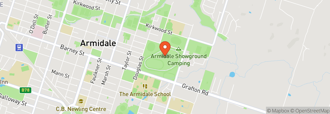 Map of Armidale Racecourse