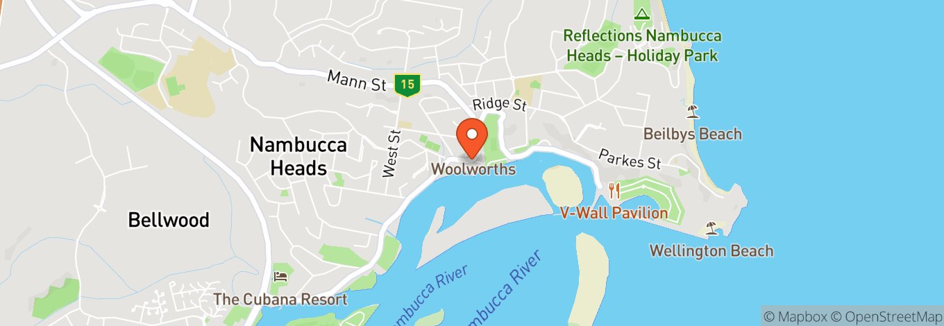 Map of Nambucca Heads Rsl Club