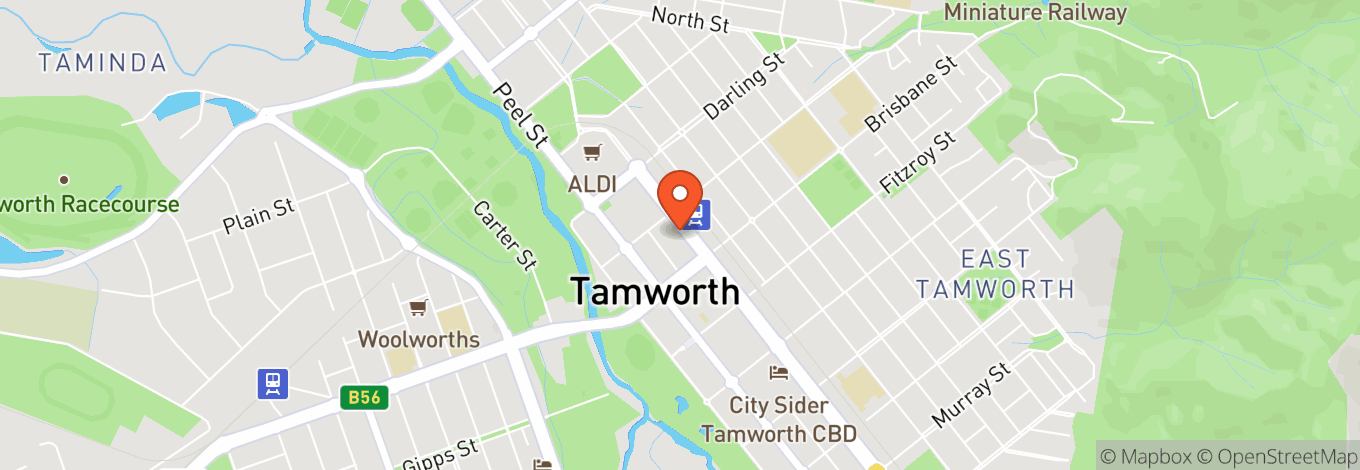 Map of The Tamworth Hotel