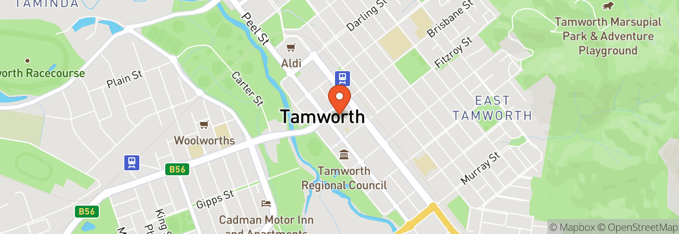 Map of Capitol Theatre Tamworth