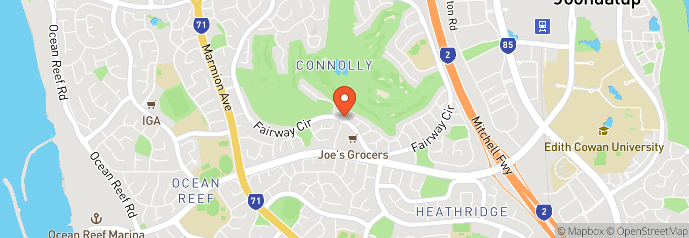 Map of Joondalup Resort