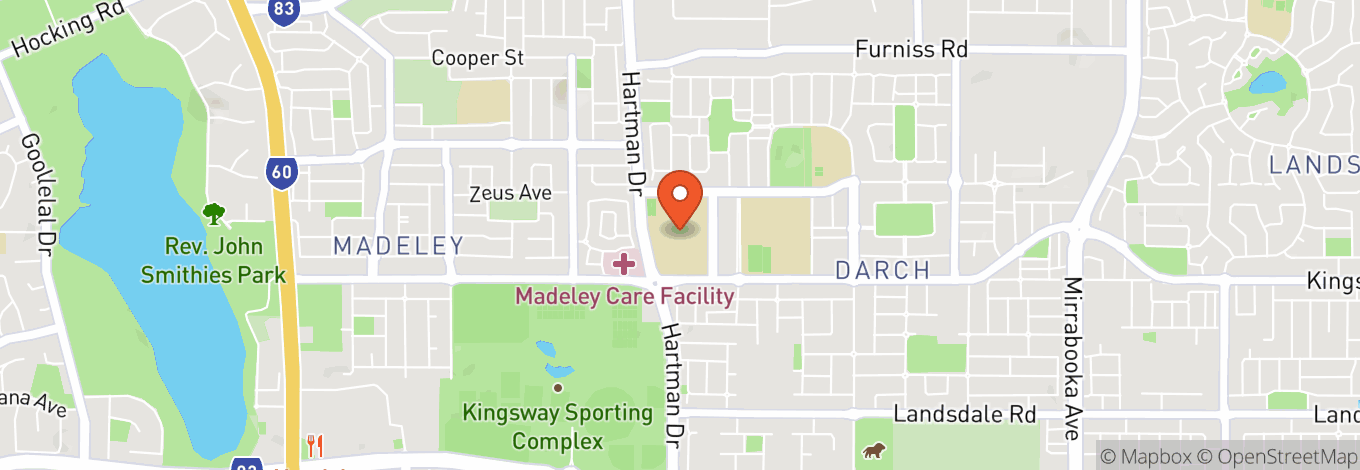 Map of Kingsway Christian College