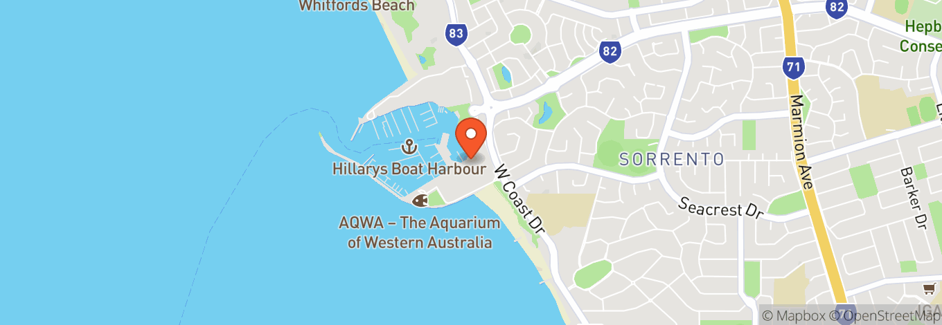Map of Sorrento Beach Club