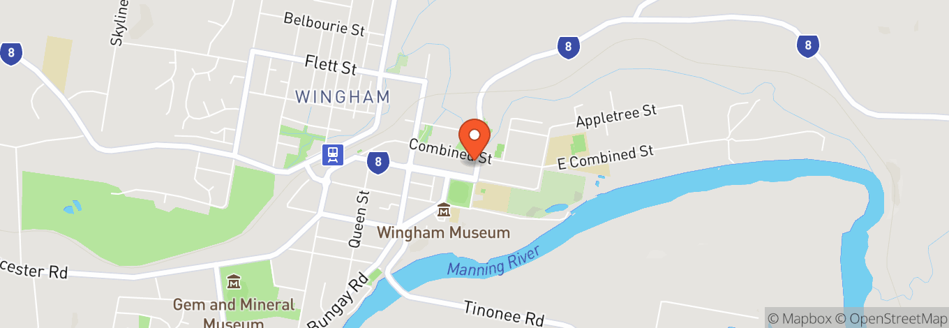 Map of Wingham Central Park