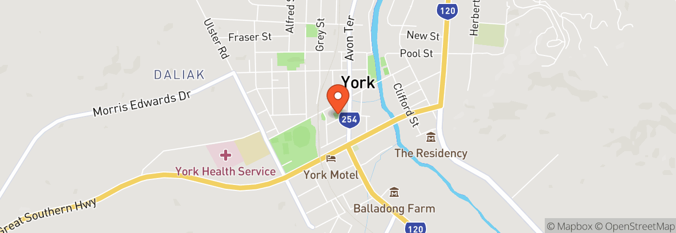 Map of York Town Hall