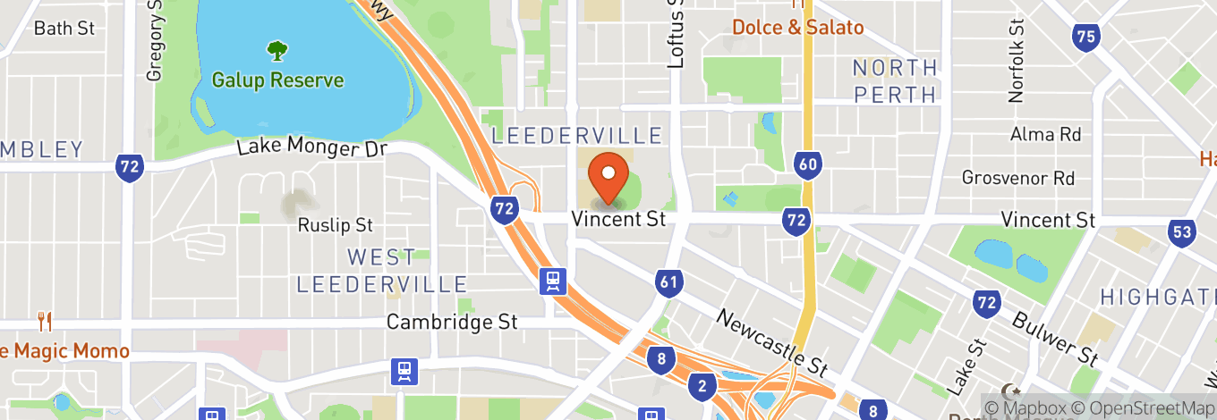 Map of East Perth Football Club