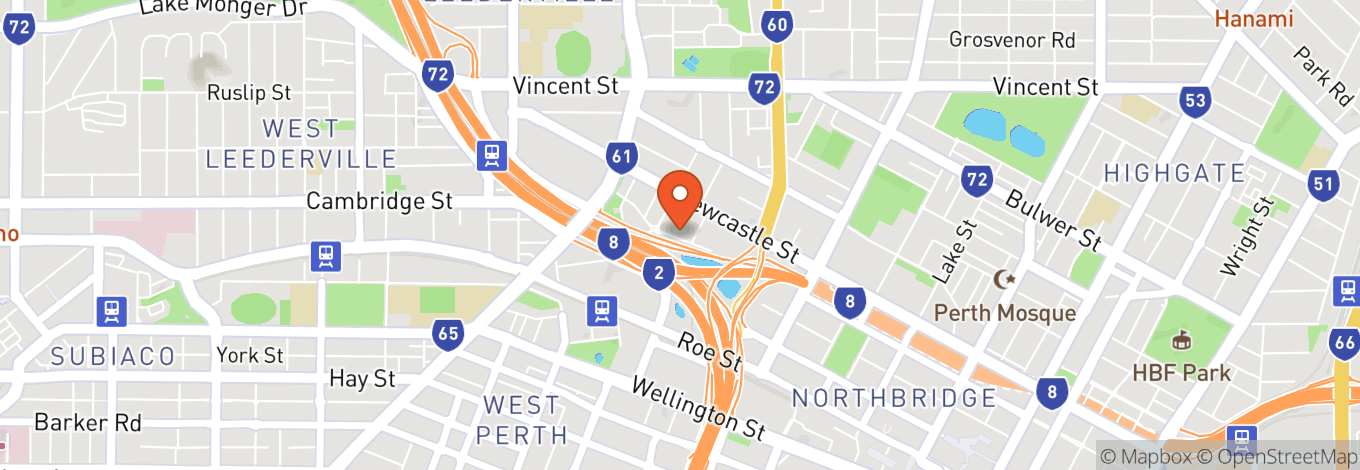 Map of Fridays Studio