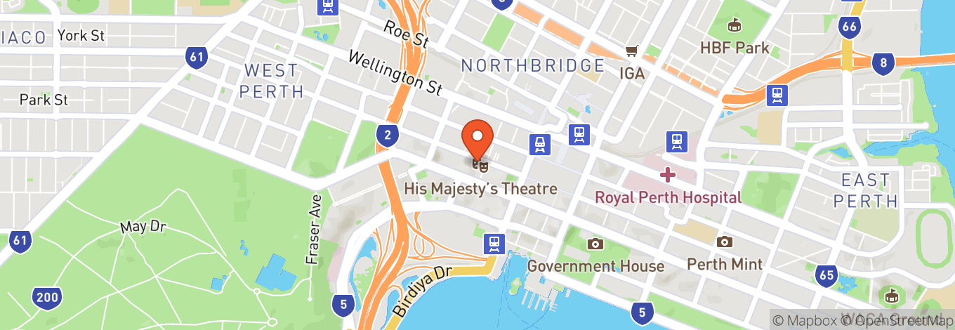 Map of His Majesty's Theatre