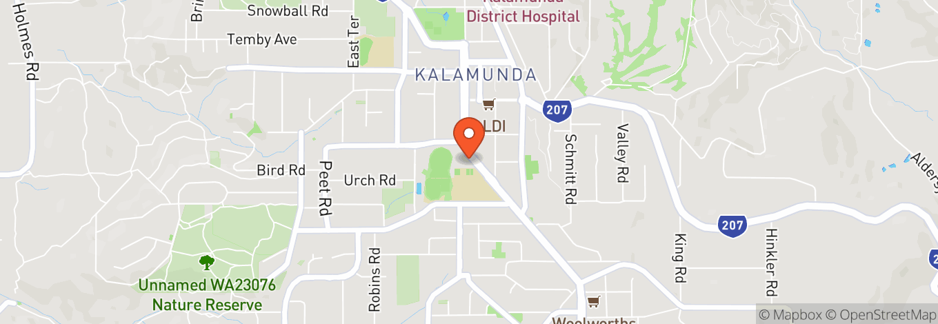 Map of Kalamunda Performing Arts Centre