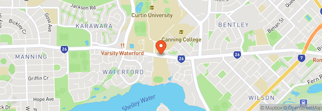 Map of Manning Bar