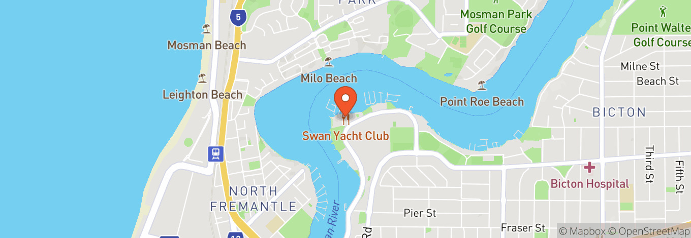 Map of Swan Yacht Club