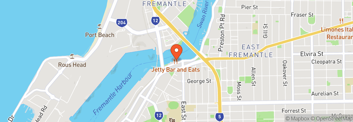 Map of East Street Jetty