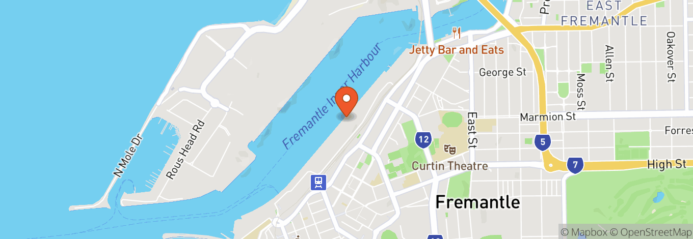 Map of Fremantle Passenger Terminal