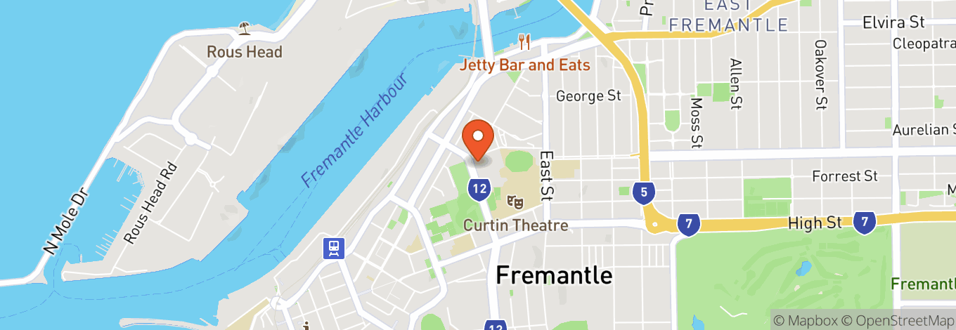Map of Fremantle Arts Centre