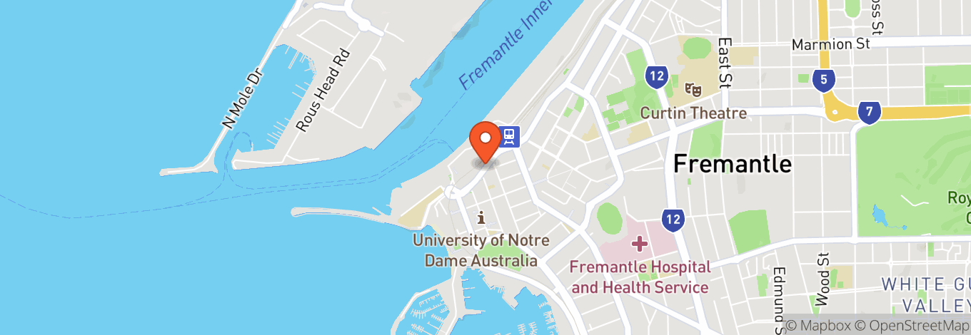 Map of Fremantle Customs House