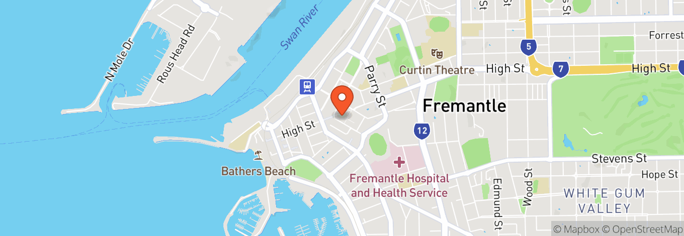 Map of City Of Fremantle Town Hall