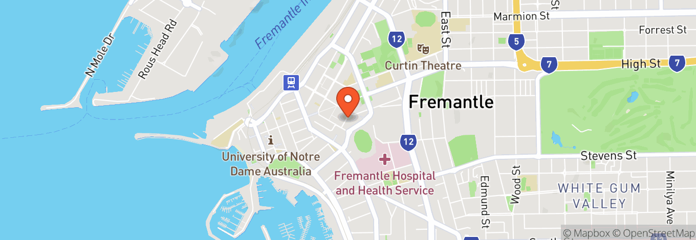 Map of Old Courthouse Fremantle