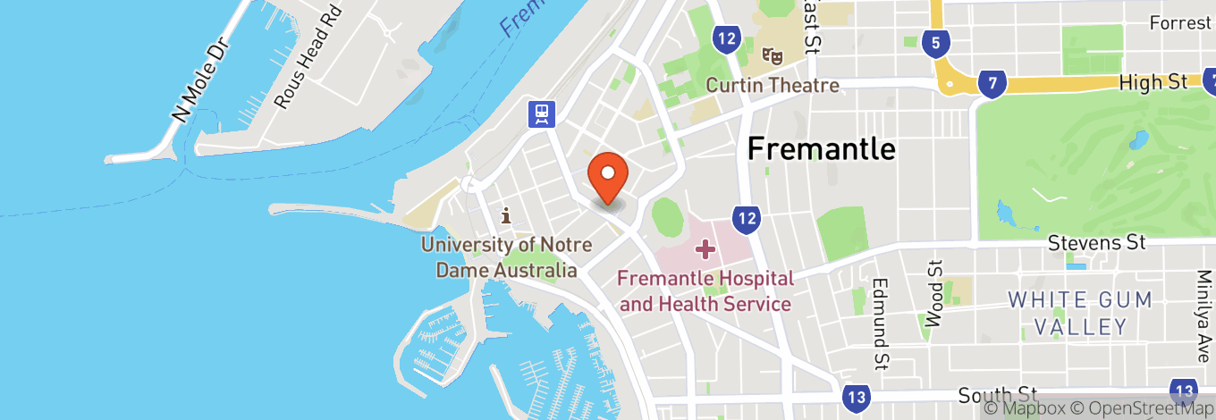 Map of Metropolis Fremantle