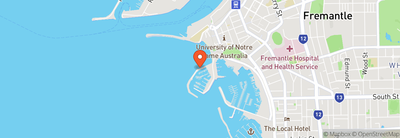 Map of Fremantle Waterfront