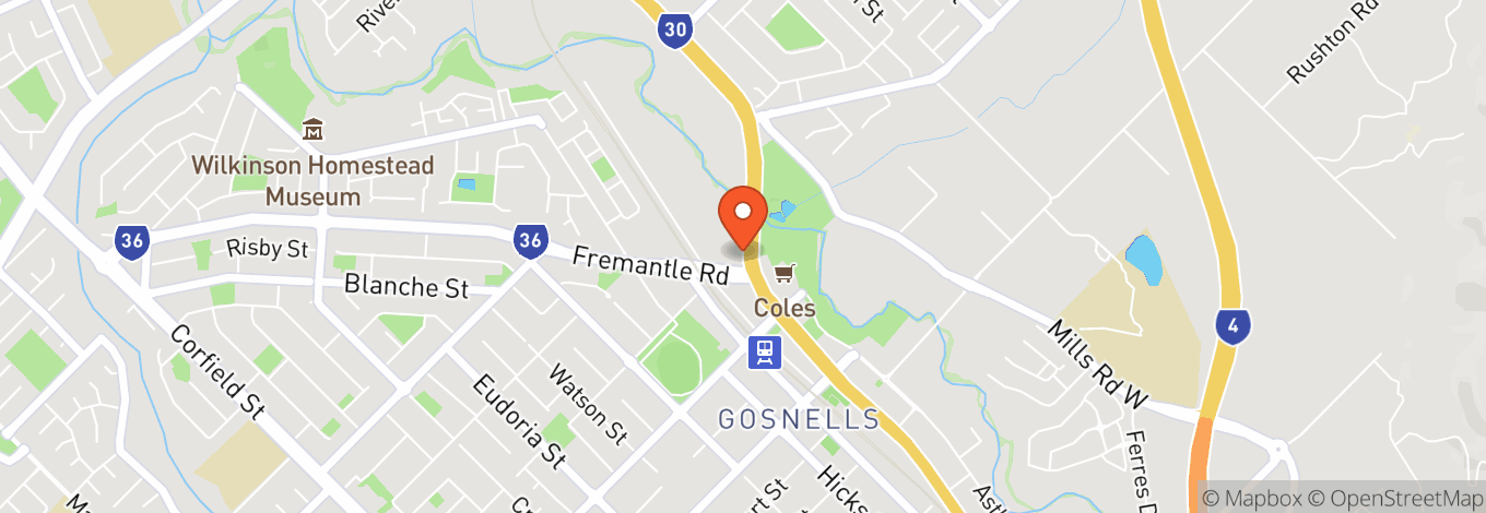 Map of Gosnells Hotel