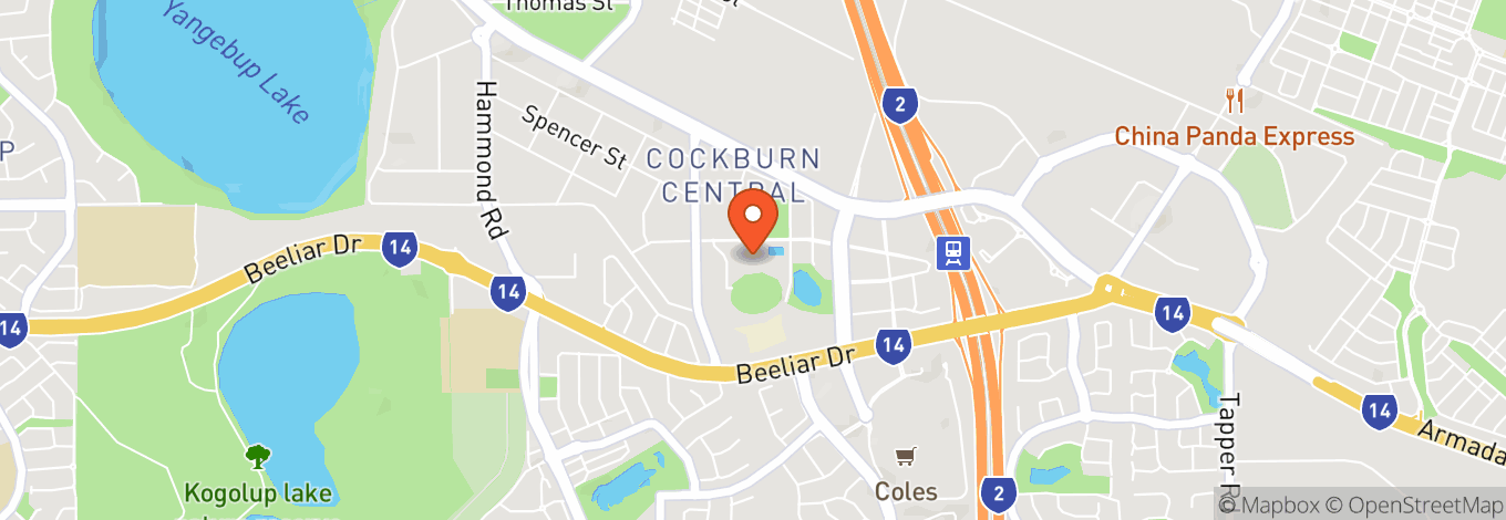 Map of Cockburn ARC Oval