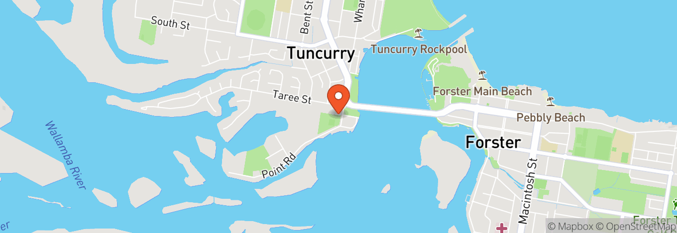 Map of Tuncurry Memorial Hall