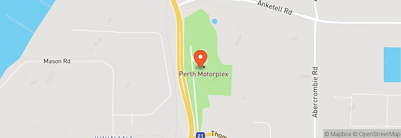 Map of Perth Motorplex