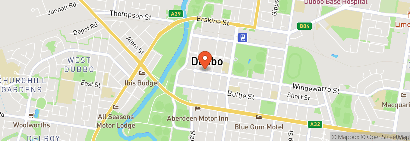 Map of Dubbo Rsl Club