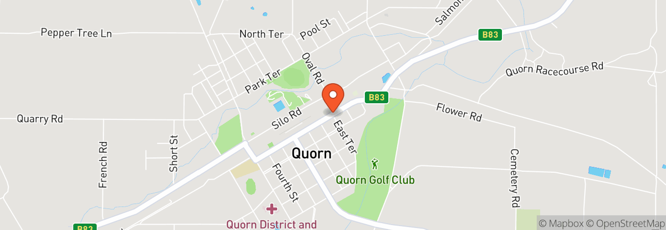 Map of Quorn Town Hall