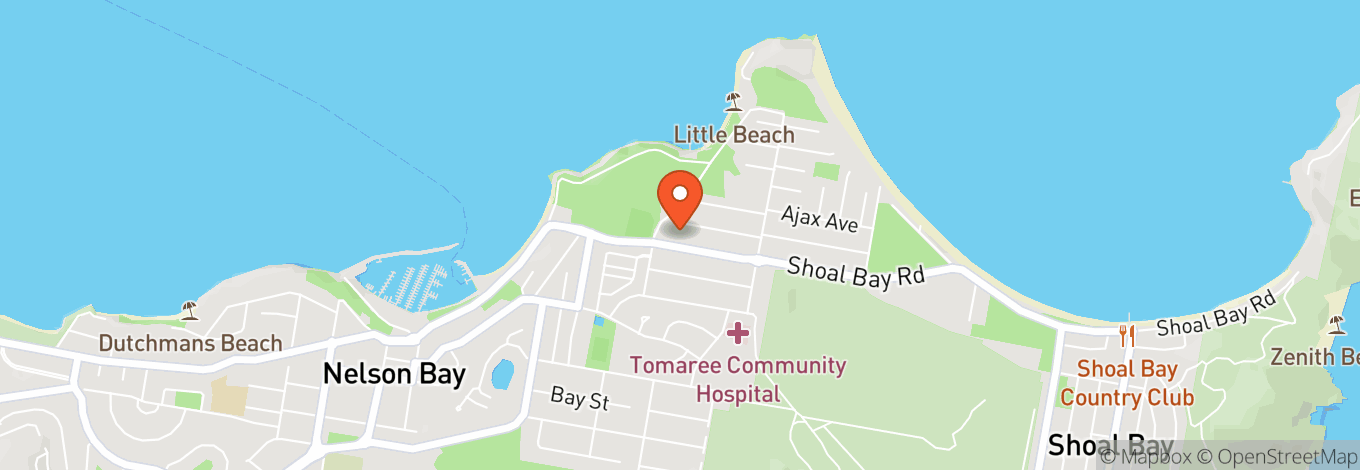 Map of Wests Nelson Bay