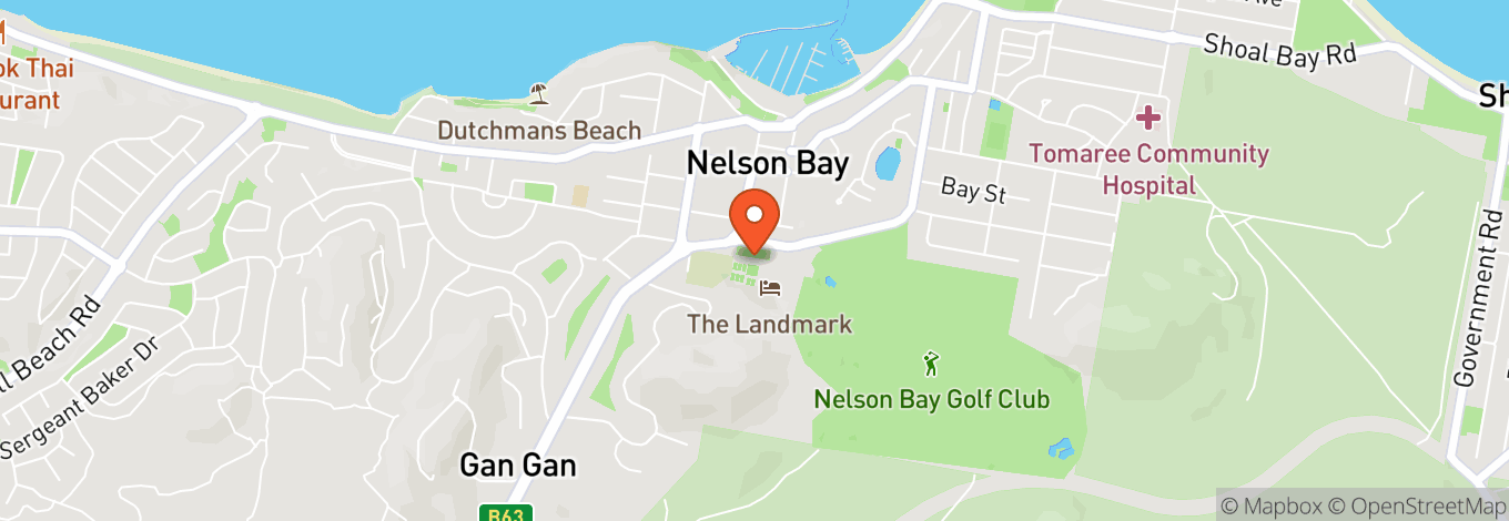 Map of Nelson Bay Bowling & Recreation Club