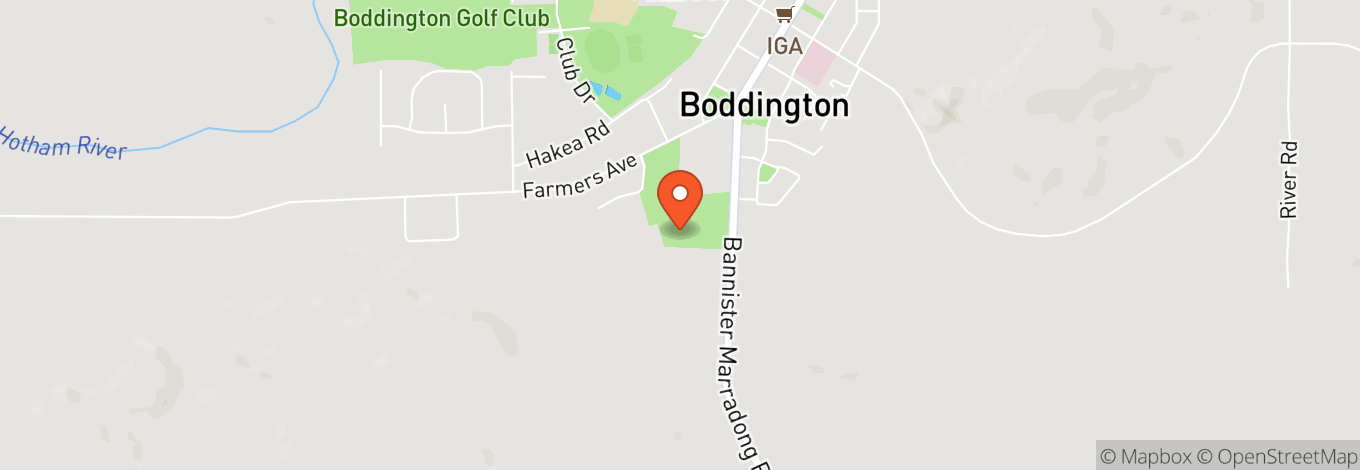 Map of Boddington Lions Rodeo Complex