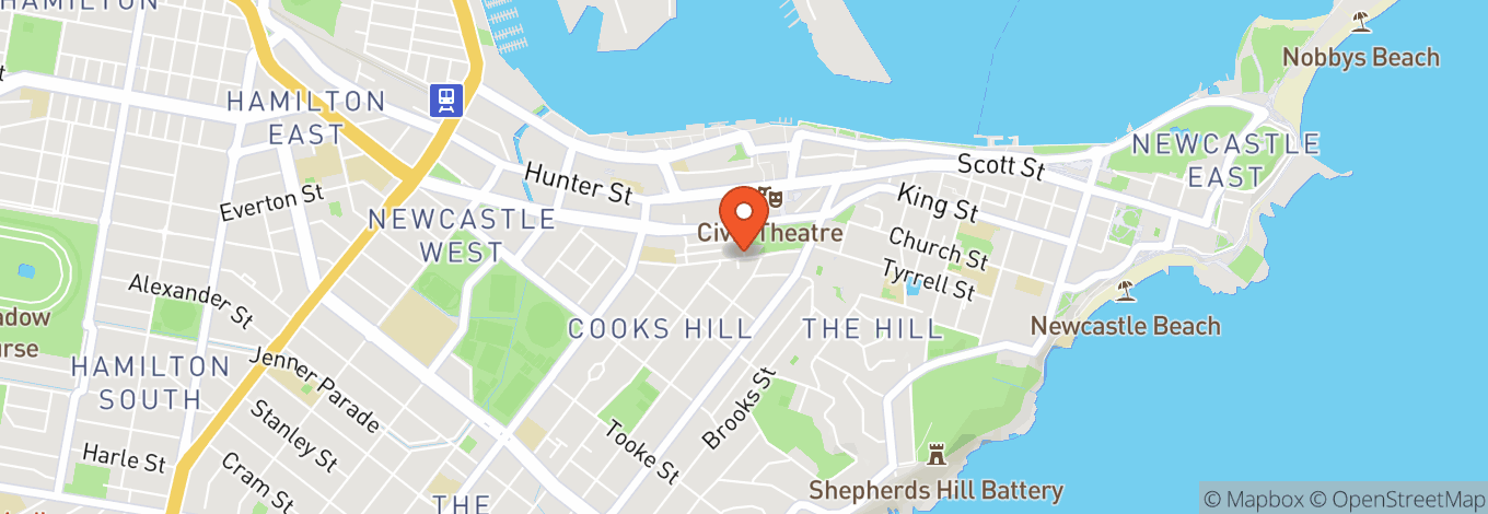 Map of Newcastle Conservatorium Of Music