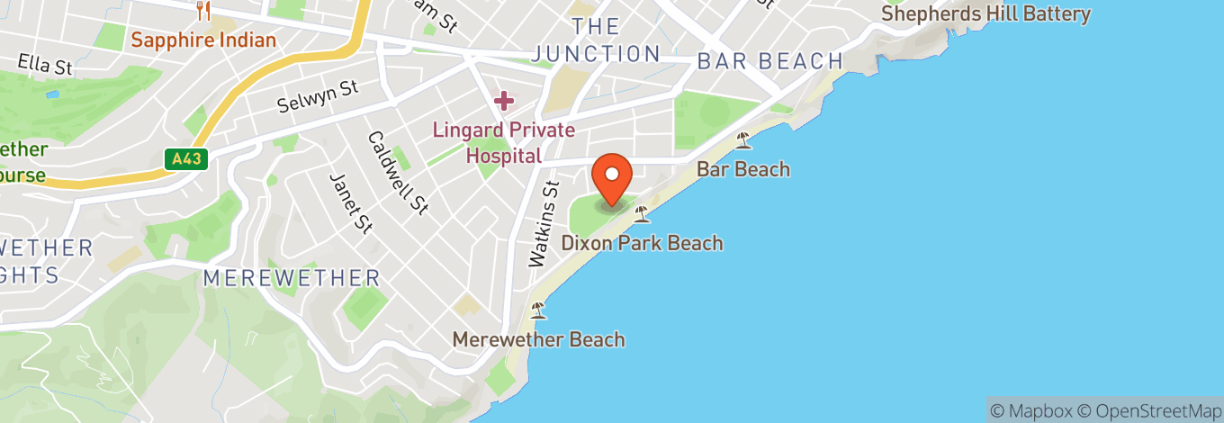 Map of Dixon Park Surf Life Saving Club