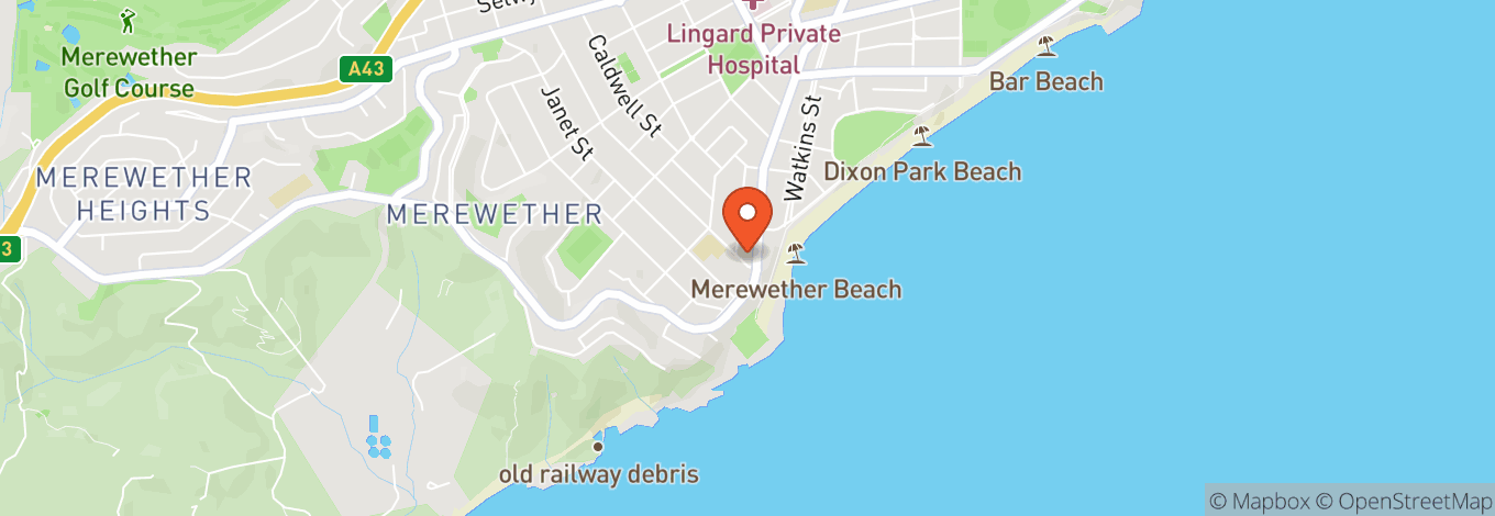 Map of The Beach Hotel