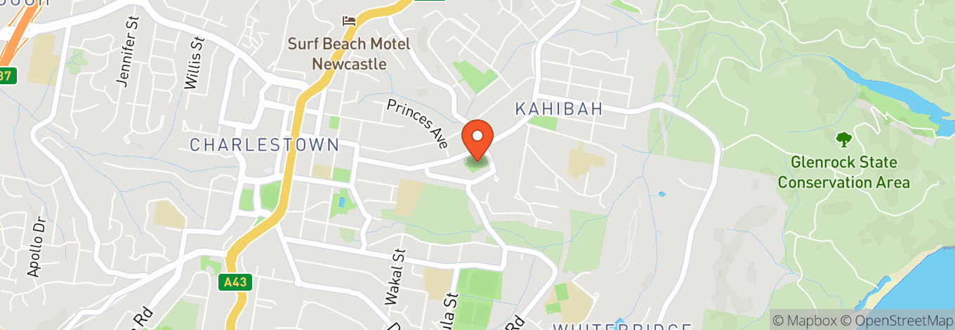 Map of Kahibah Sports Club