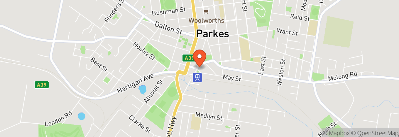 Map of The Parkes Hotel