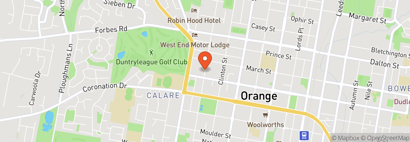 Map of Sampson Street - Orange