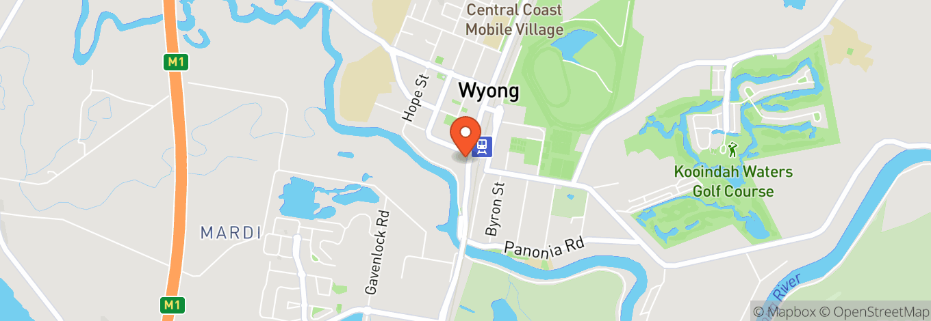 Map of Royal Hotel Wyong