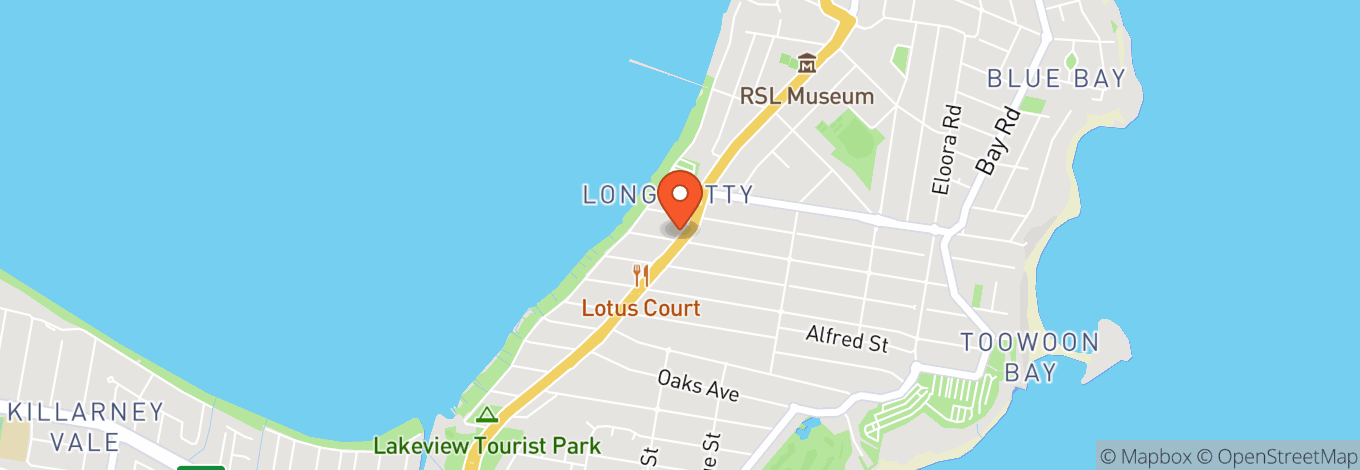 Map of Long Jetty Hotel