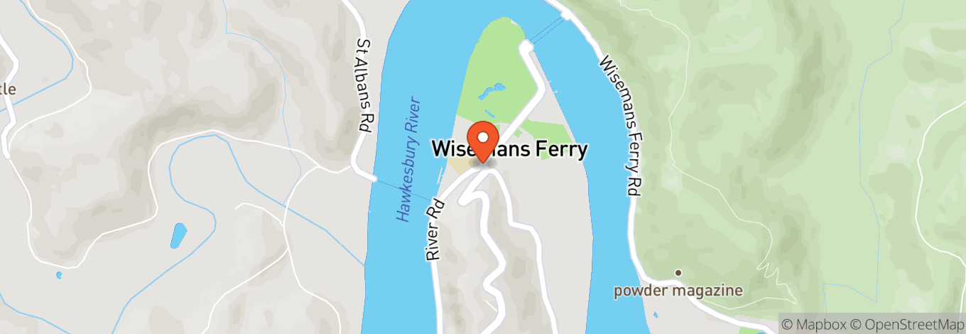 Map of Wisemans Ferry