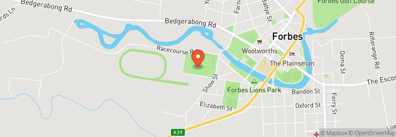 Map of Forbes Showground