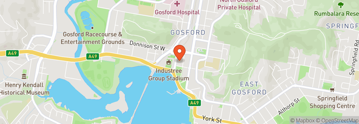 Map of Central Coast Leagues Club