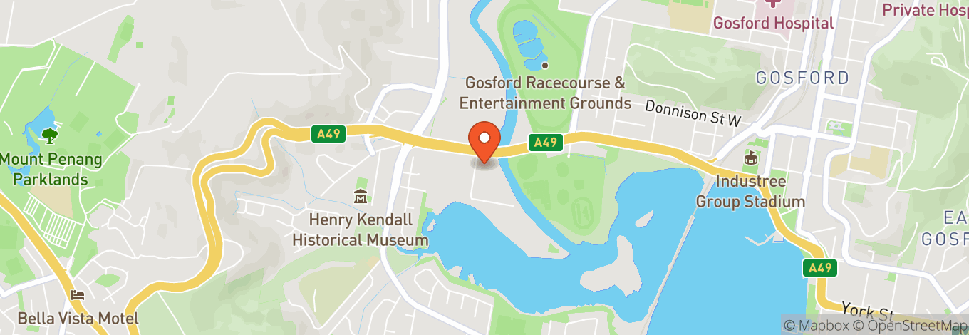 Map of Gosford Rsl Club