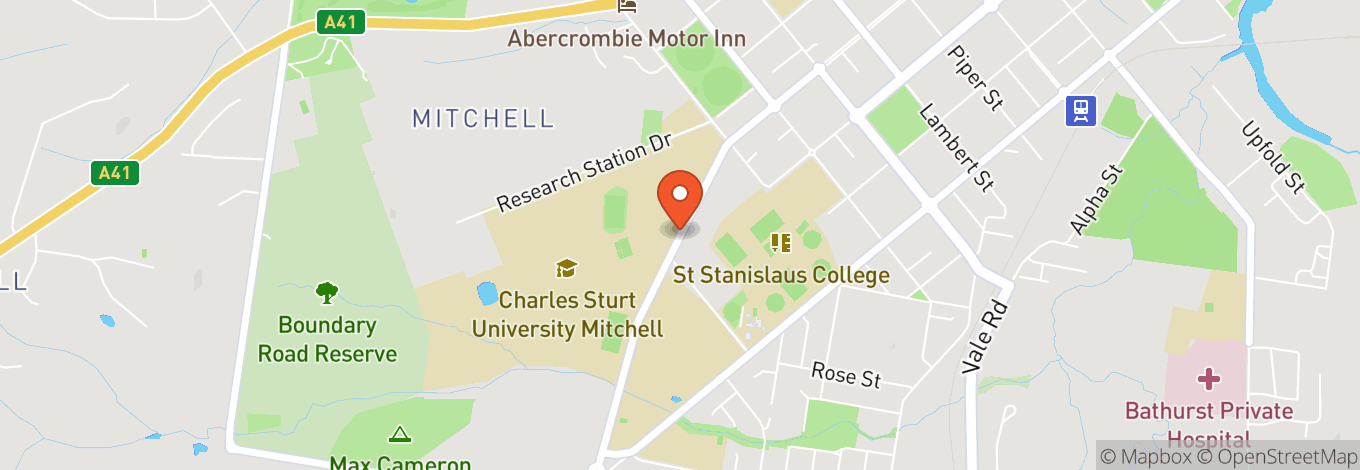 Map of Charles Sturt University