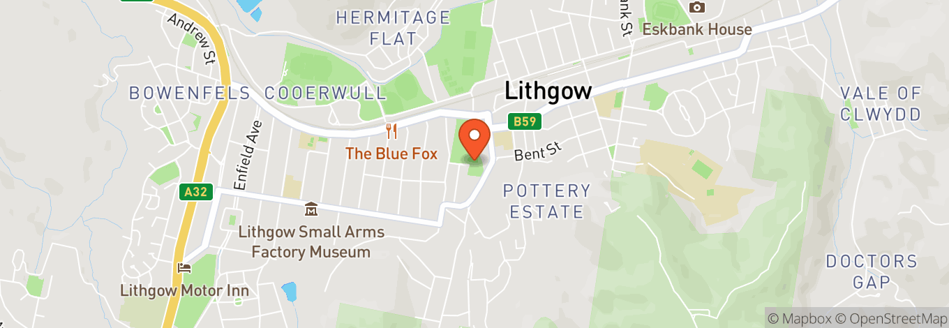 Map of Club Lithgow