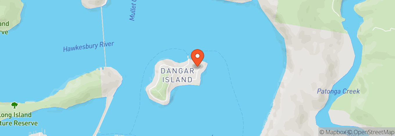 Map of Dangar Island Bowling Club
